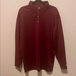 Nike Red Polo Shirt Soft Knit Relaxed Fit